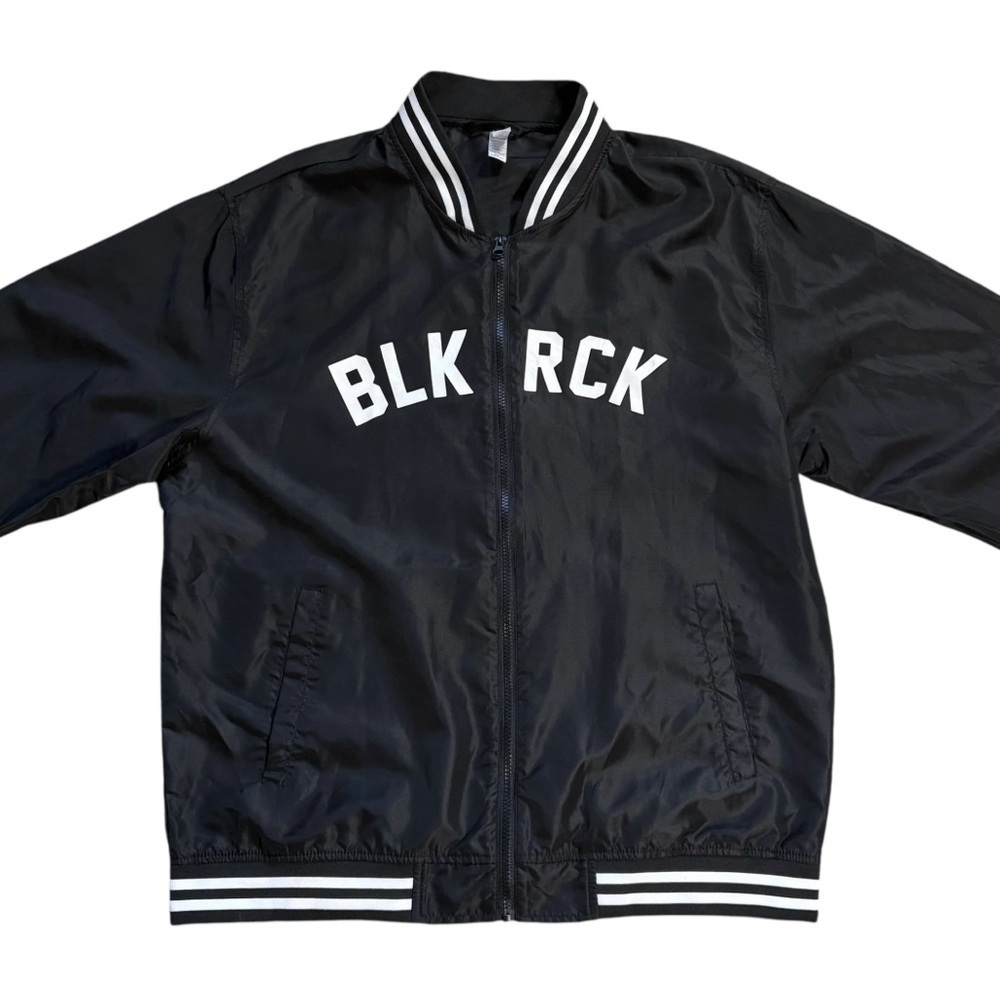 Black Rock Coffee Bar Fuel Your Story Full Zip Windbreaker Jacket, Unisex 2XL